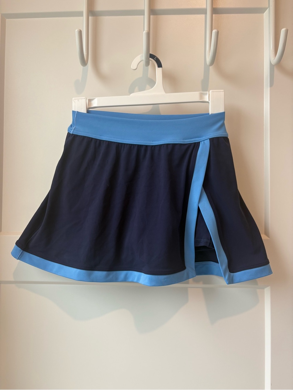 aerie Navy Skort with Light Blue Waistband and Hem